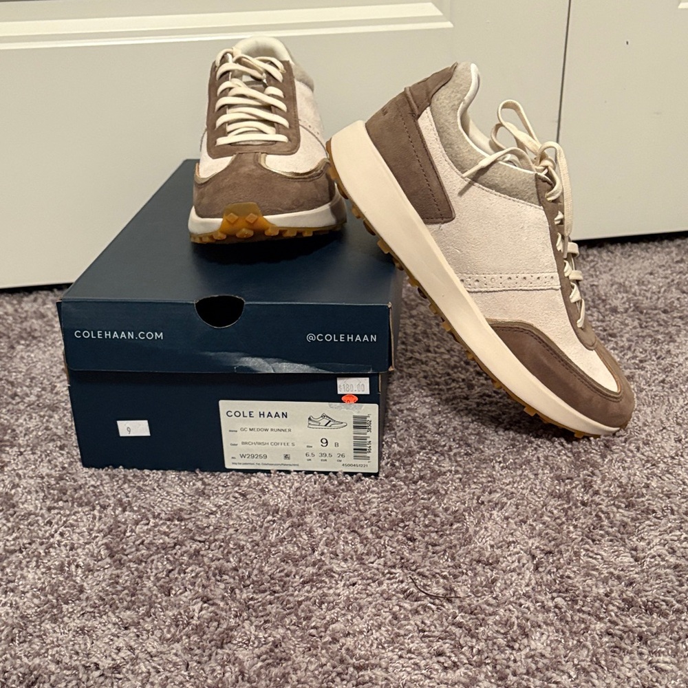 Cole Haan Women’s Tan and Cream Sneakers